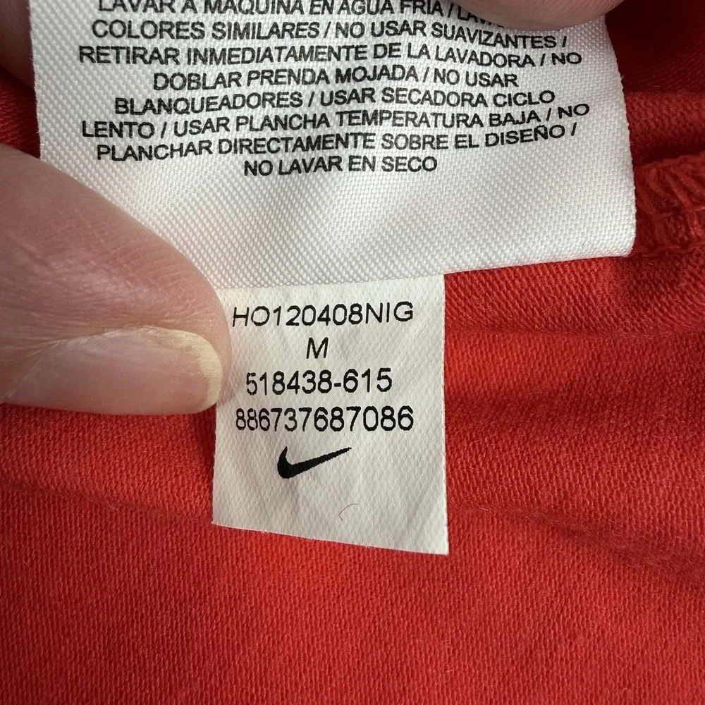 Nike Dri-Fit Red Long‎ Sleeve Athletic Dress Womens M 518438-615 Training-RARE